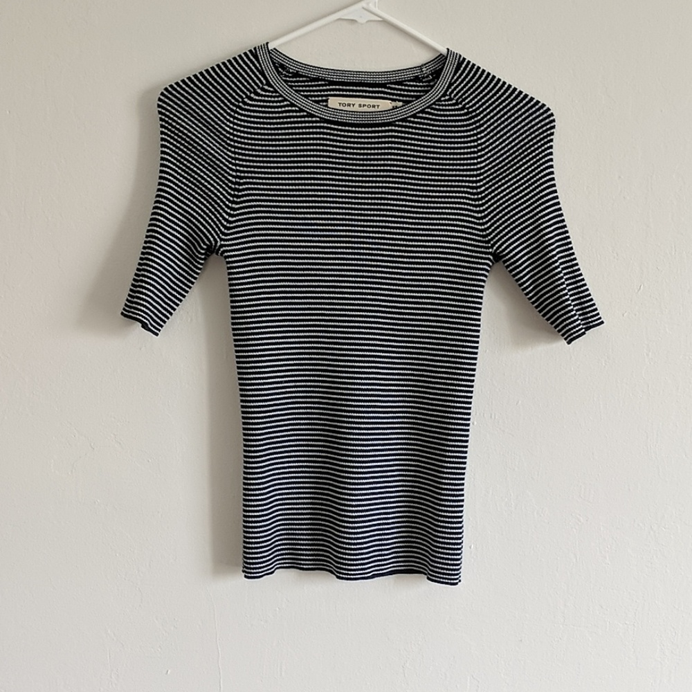 Tory Burch jersey stripe top